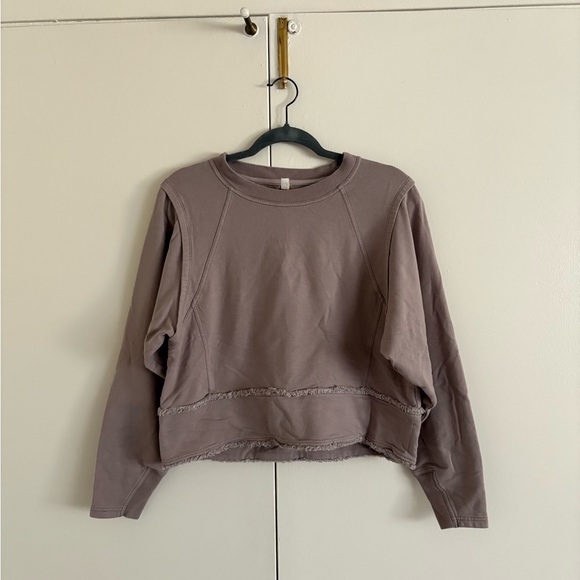 FP Movement by Free People Tops - FP Movement by Free People Dusty Brown Crewneck